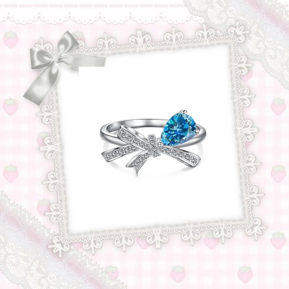 Romantic Knot Ring - Blue