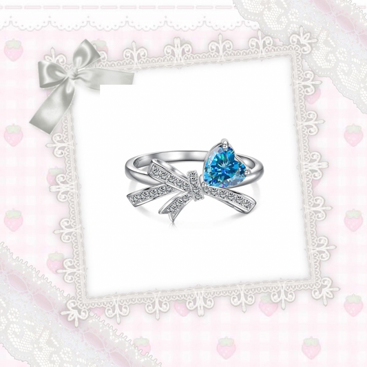 Romantic Knot Ring - Blue