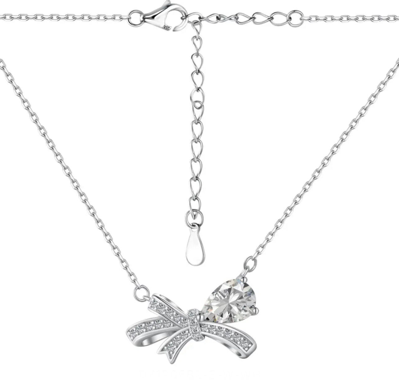 Romantic Knot Necklace - Clear